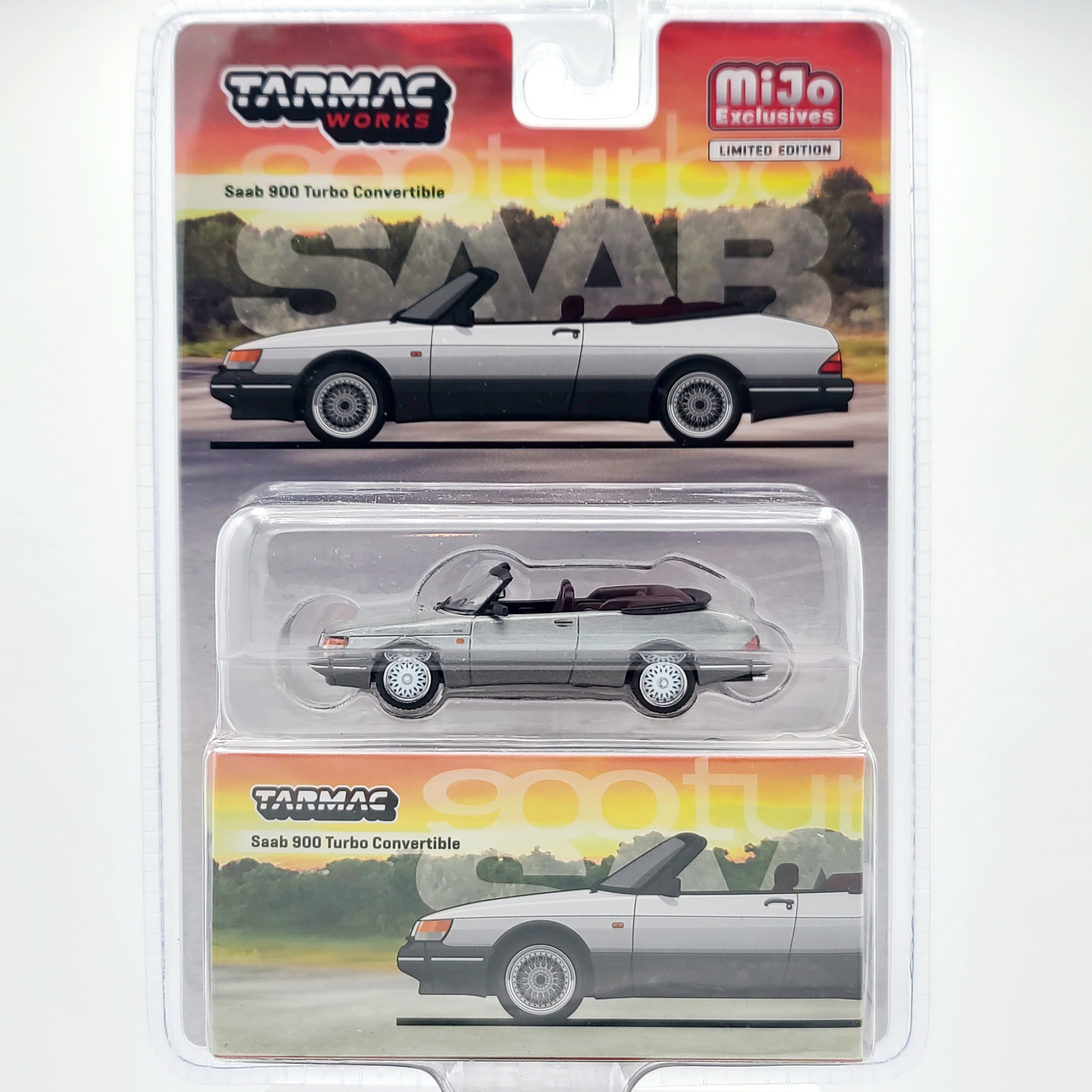Tarmac Works - CHASE - SAAB 900 Turbo Convertible - 1:64, White (2025 MiJo Exclusives - Limited Edition)
